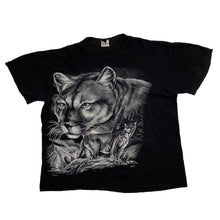 Load image into Gallery viewer, SPRINGMILL Mountain Lion Animal Graphic Single Stitch T-Shirt