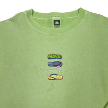 Load image into Gallery viewer, OCEAN CITY, NJ Embroidered Souvenir Flip Flop Sandal Spellout Crewneck Sweatshirt