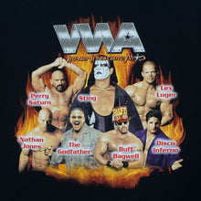 Load image into Gallery viewer, WWA (2002) “World Wrestling All-Stars World Tour” Sting Buff Bagwell Lex Luger T-Shirt