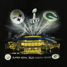 Load image into Gallery viewer, NFL (2010) SUPER BOWL XLV Packers Steelers Football Graphic T-Shirt
