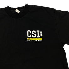 Load image into Gallery viewer, CSI: LAS VEGAS UNIT Souvenir Spellout Graphic TV Show T-Shirt