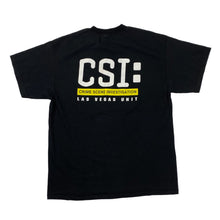 Load image into Gallery viewer, CSI: LAS VEGAS UNIT Souvenir Spellout Graphic TV Show T-Shirt
