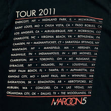 Load image into Gallery viewer, MAROON 5 “Tour 2011” Graphic Spellout Pop Rock Band T-Shirt