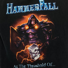 Load image into Gallery viewer, HAMMERFALL “Festivals 2007” Graphic Spellout Power Heavy Metal Band T-Shirt