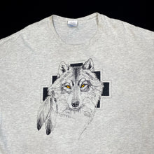 Load image into Gallery viewer, GILDAN Wolf Native American Animal Nature Graphic T-Shirt