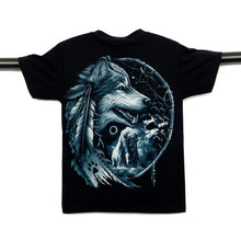 Load image into Gallery viewer, ROCK EAGLE Native American Dream Catcher Bison Wolf Animal Nature T-Shirt