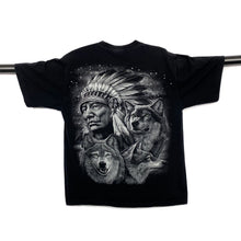 Load image into Gallery viewer, ROCK EAGLE Native American Wolf Animal Nature Graphic T-Shirt