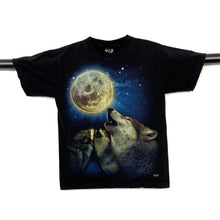 Load image into Gallery viewer, WILD Howling Wolf Full Moon Animal Wildlife Graphic T-Shirt