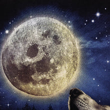 Load image into Gallery viewer, WILD Howling Wolf Full Moon Animal Wildlife Graphic T-Shirt