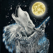 Load image into Gallery viewer, FOTL Native American Wolf Dream Catcher Nature Wildlife Graphic T-Shirt
