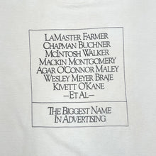 Load image into Gallery viewer, THE BIGGEST NAME IN ADVERTISING Promo Spellout Graphic Single Stitch T-Shirt