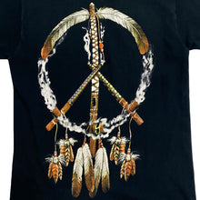 Load image into Gallery viewer, FOTL Native American Wolf Dream Catcher Graphic T-Shirt