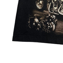 Load image into Gallery viewer, Vintage Survivors Gothic Biker Native American Graphic Bleach Tie Dye Effect T-Shirt