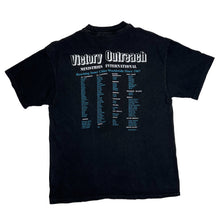 Load image into Gallery viewer, Hanes VICTORY OUTREACH MINISTRIES Spellout Graphic Single Stitch T-Shirt