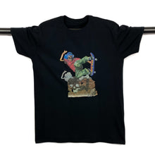 Load image into Gallery viewer, BONE MAN (2001) Skeleton Gothic Skater Skull Cartoon Spellout Graphic T-Shirt