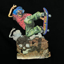 Load image into Gallery viewer, BONE MAN (2001) Skeleton Gothic Skater Skull Cartoon Spellout Graphic T-Shirt