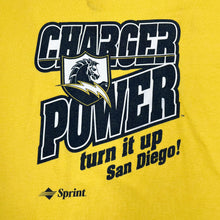 Load image into Gallery viewer, CHARGER POWER “Turn It Up San Diego” College Sports Graphic Single Stitch T-Shirt