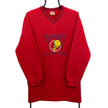 Load image into Gallery viewer, LOONEY TUNES (2001) “Varsity All Star League” Tweety Embroidered V-Neck Sweatshirt