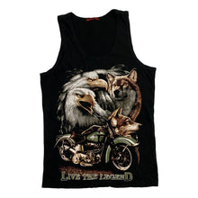 Load image into Gallery viewer, LAST REBELS "Live The Legend" Biker Graphic Vest T-Shirt