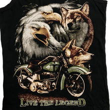 Load image into Gallery viewer, LAST REBELS "Live The Legend" Biker Graphic Vest T-Shirt