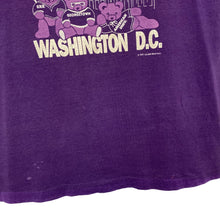 Load image into Gallery viewer, Screen Stars WASHINGTON D.C. (1991) “G.W.U” Souvenir Graphic Single Stitch T-Shirt