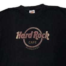 Load image into Gallery viewer, Early 00’s HARD ROCK CAFE “Hurghada” Souvenir Logo Spellout Graphic T-Shirt