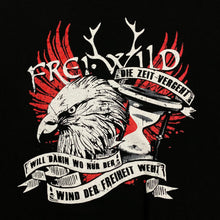Load image into Gallery viewer, Keya FREI WILD “Die Zeit Vergent” Spellout Graphic Hard Rock Band T-Shirt