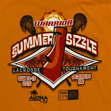 Load image into Gallery viewer, SUMMER SIZZLE “Lacrosse Tournament” Sports Souvenir Spellout Graphic T-Shirt