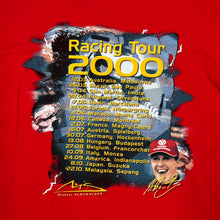 Load image into Gallery viewer, MICHAEL SCHUMACHER “Racing Tour 2000” Formula One F1 Racing Graphic T-Shirt