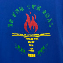 Load image into Gallery viewer, GO FOR THE GOAL (1996) “Winterville 1st Baptist Church Bible School” Single Stitch T-Shirt