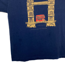 Load image into Gallery viewer, Screen Stars LONDON Tower Bridge Bus Souvenir Graphic Single Stitch T-Shirt