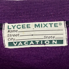Load image into Gallery viewer, LYCEE MIXTE “We’ll Never Make You Blue” Colour Block Crewneck Sweatshirt