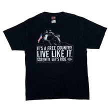Load image into Gallery viewer, HARLEY DAVIDSON (2009) “Red River” Wichita Falls Texas Biker Spellout Graphic T-Shirt