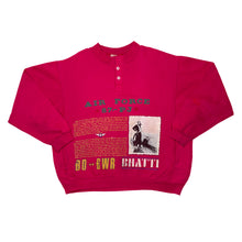 Load image into Gallery viewer, AIR FORCE “87-PJ” BHATI Graphic Spellout 1/4 Button Pullover Sweatshirt