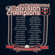 Load image into Gallery viewer, MLB (2006) MINNESOTA TWINS “Division Champions” Baseball Graphic T-Shirt