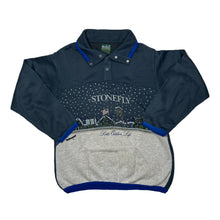 Load image into Gallery viewer, LOTTO “Stonefly Montana” Graphic Spellout 1/4 Button Pullover Sweatshirt