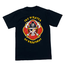 Load image into Gallery viewer, THE PIRATES OF BROADWAY Firefighter Spellout Souvenir Graphic T-Shirt