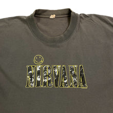 Load image into Gallery viewer, NIRVANA (1997) Smile Graphic Logo Spellout Alternative Rock Grunge Band T-Shirt