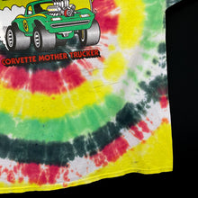 Load image into Gallery viewer, STINGRAY “Corvette Mother Trucker” Muscle Car Graphic Spellout Tie Dye T-Shirt