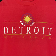 Load image into Gallery viewer, Teejays DETROIT MICHIGAN Graphic Souvenir Spellout Single Stitch T-Shirt