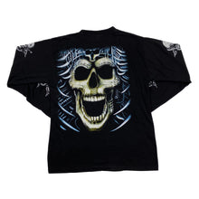 Load image into Gallery viewer, Gothic Fantasy Horror Tribal Skull Graphic Long Sleeve T-Shirt
