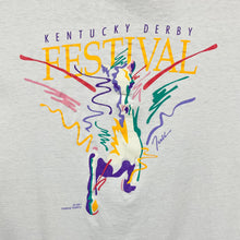 Load image into Gallery viewer, KENTUCKY DERBY FESTIVAL (1991) Abstract Art Souvenir Graphic Single Stitch T-Shirt
