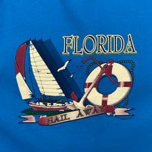 Load image into Gallery viewer, Hanes (1999) FLORIDA “Sail Away” Nautical Souvenir Graphic T-Shirt