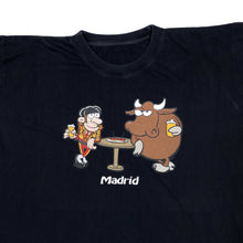 Load image into Gallery viewer, MADRID Spain Matador Bill Cartoon Souvenir Spellout Graphic T-Shirt