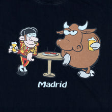 Load image into Gallery viewer, MADRID Spain Matador Bill Cartoon Souvenir Spellout Graphic T-Shirt