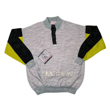 Load image into Gallery viewer, GREAT EMOTION Ski Snowboard Colour Block Paisley Patterned 1/4 Button Sweatshirt