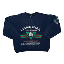 Load image into Gallery viewer, FLUSHING MEADOW “Serge Valentino” U.S. Championship 1/4 Button Sweatshirt