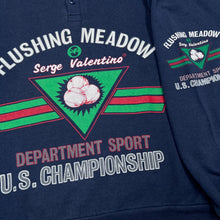 Load image into Gallery viewer, FLUSHING MEADOW “Serge Valentino” U.S. Championship 1/4 Button Sweatshirt