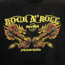 Load image into Gallery viewer, HARD ROCK CAFE “Philadelphia” Souvenir Dragon Graphic Logo Spellout T-Shirt