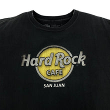 Load image into Gallery viewer, Hard Rock Cafe “San Juan” Souvenir Spellout Graphic Black T-Shirt